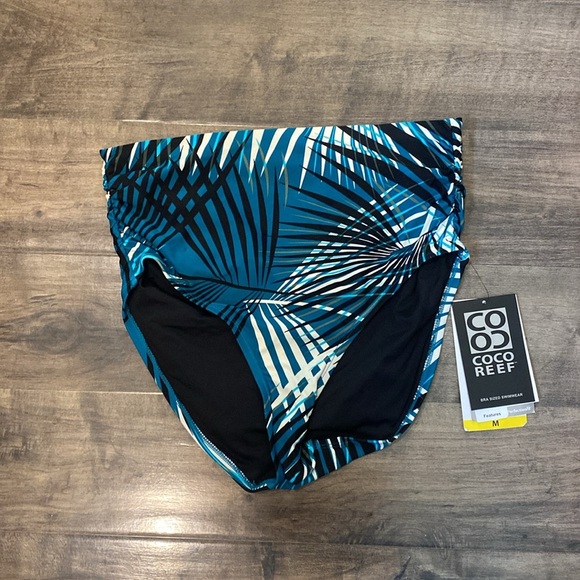 Coco Reef Impulse High Waist Rollover Bikini Bottom Summer Palm Medium NWT - Picture 4 of 6